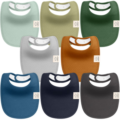 8-Pack Urban Quin Drool Bibs 26882025750714