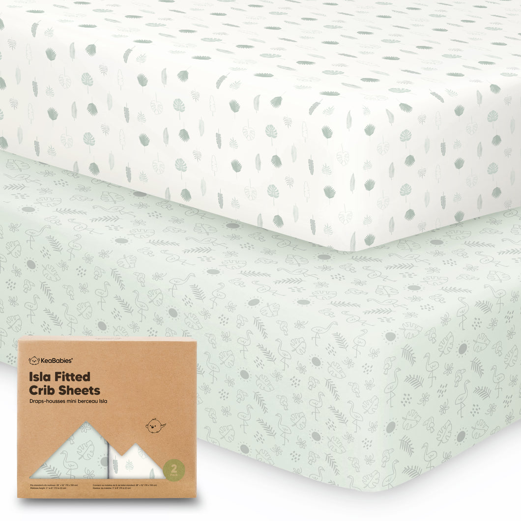 Isla Fitted Crib Sheets (Tropic Oasis)