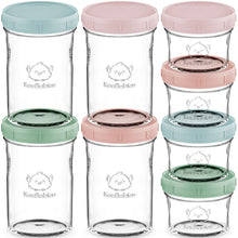Load image into Gallery viewer, 8-Pack Prep Jars Food Glass Containers

