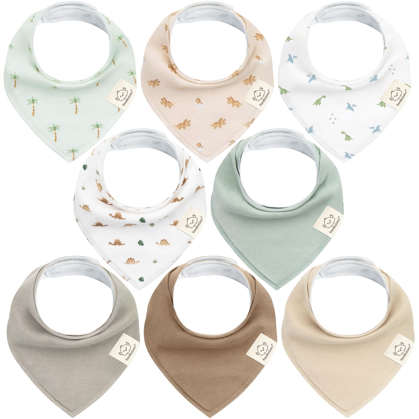 8-Pack Organic Bandana Bibs (Boy) 27272881668282