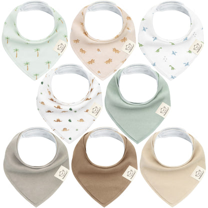 8-Pack Organic Bandana Bibs (Boy) 27272881668282
