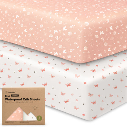 2-Pack Isla [Protect+] Waterproof Crib Sheets 26958914191546