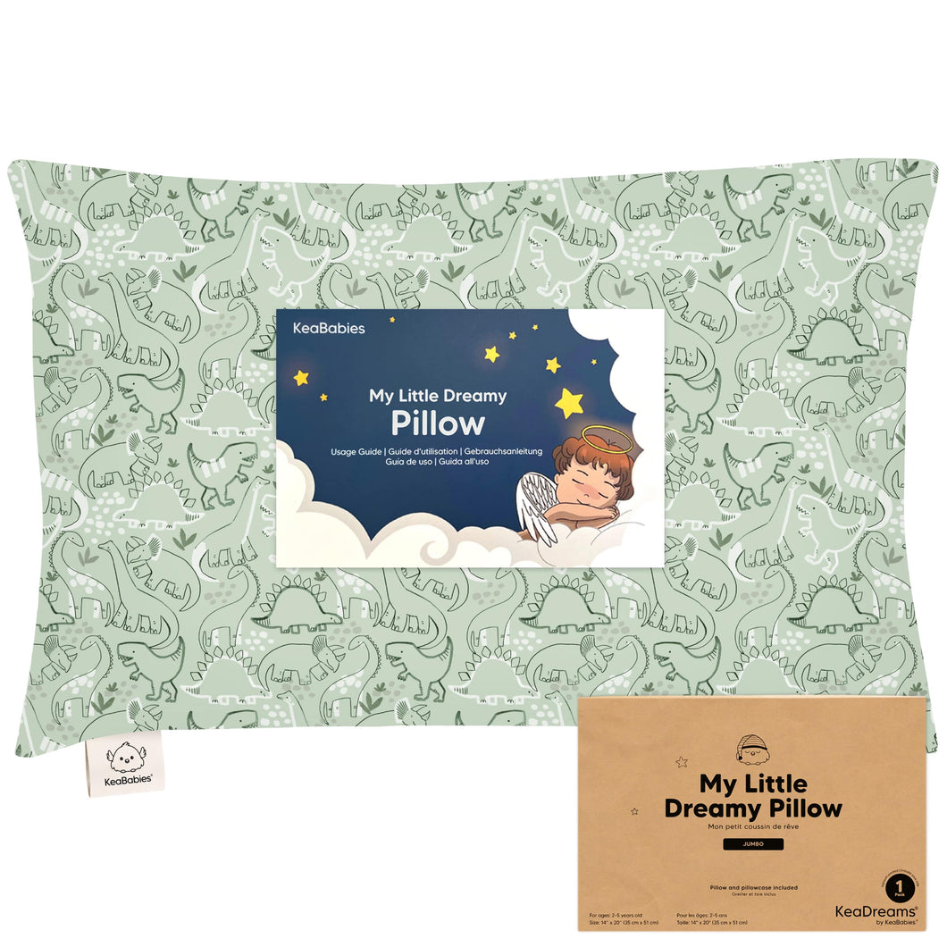 Jumbo Toddler Pillow with Pillowcase (DinoDood)