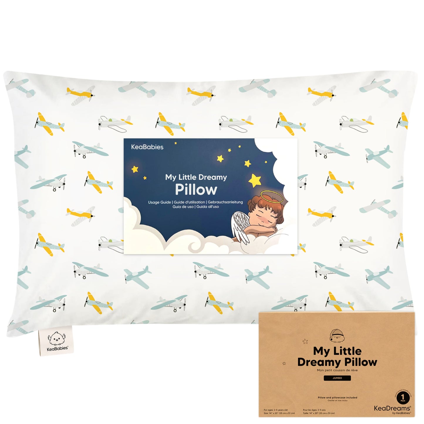 Jumbo Toddler Pillow with Pillowcase 27634366185658