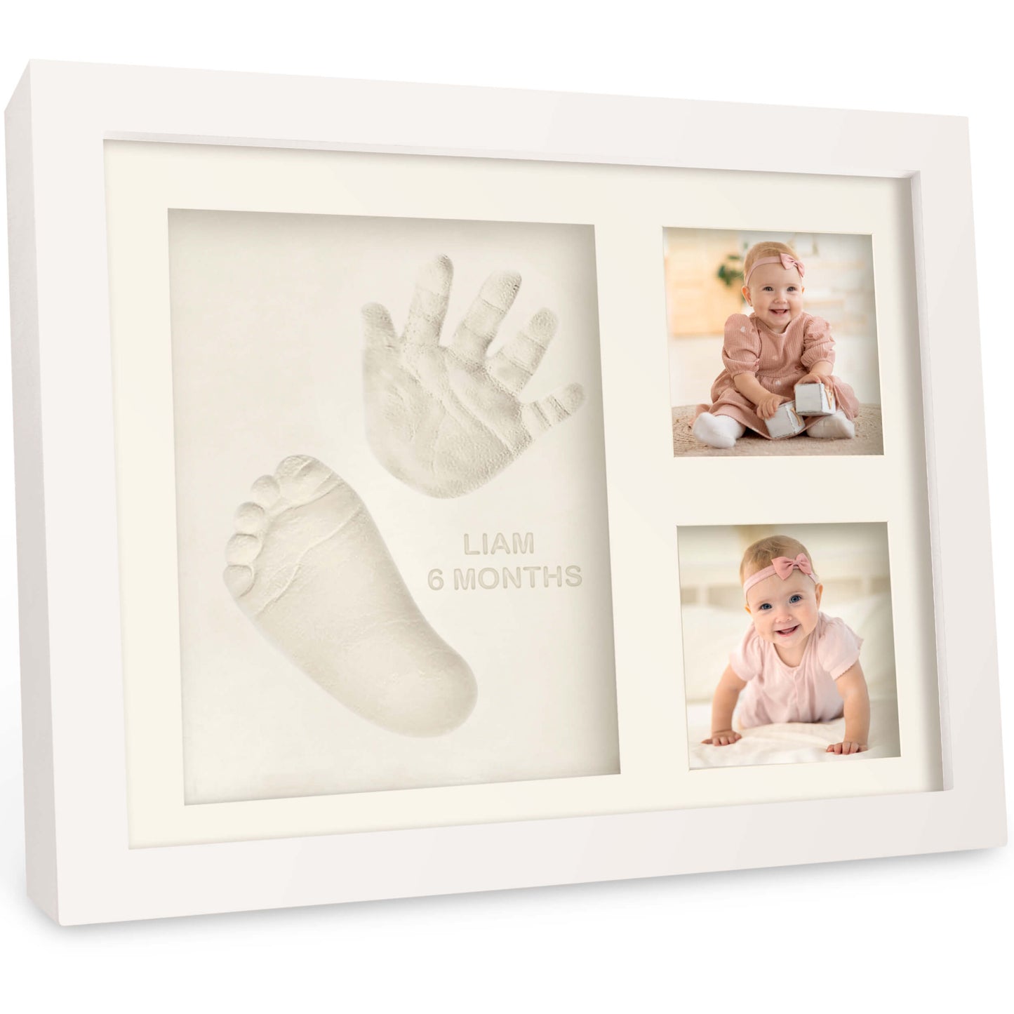 Baby Handprint & Footprint Keepsake Solo Frame 32653228376250