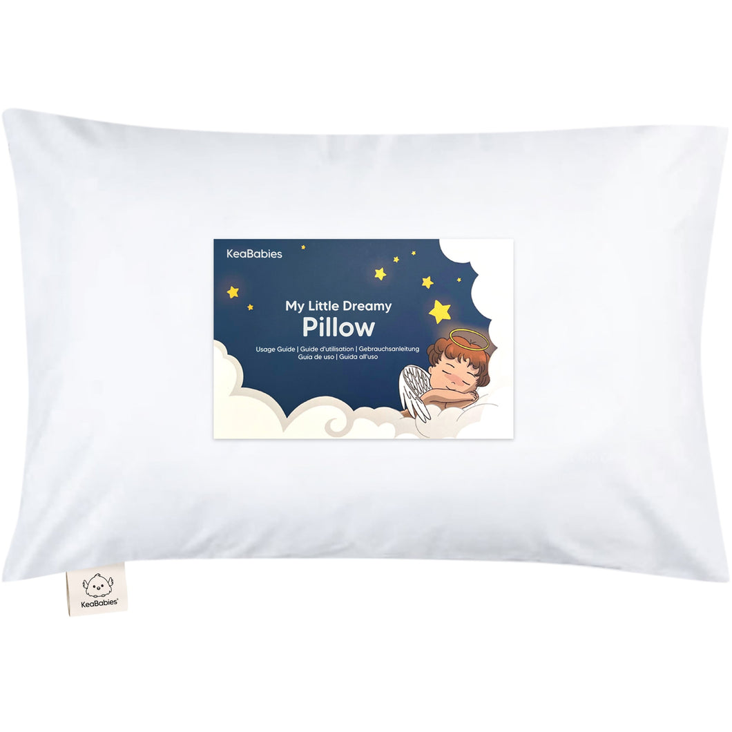 Toddler Pillow with Pillowcase (Soft White)