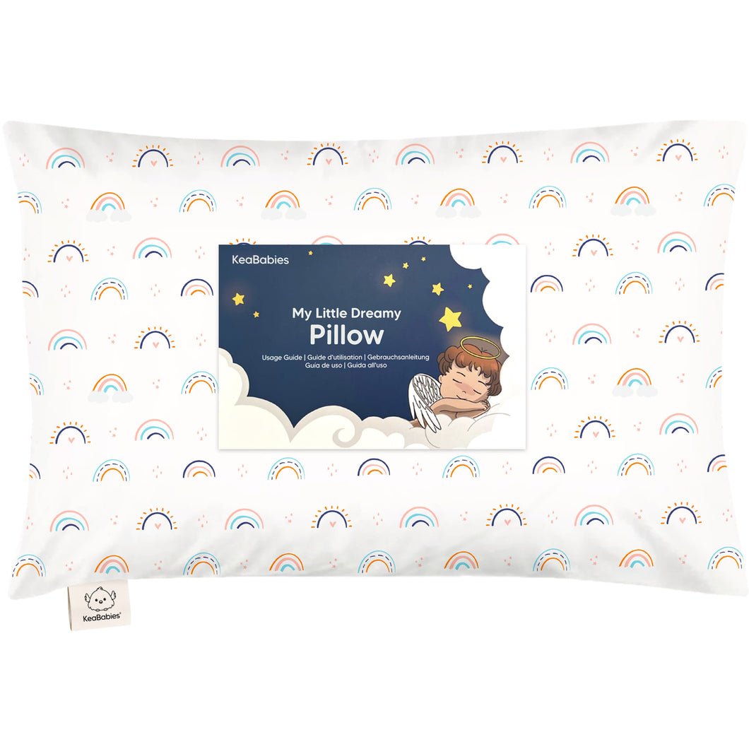 Toddler Pillow with Pillowcase (Jolly Rainbow)