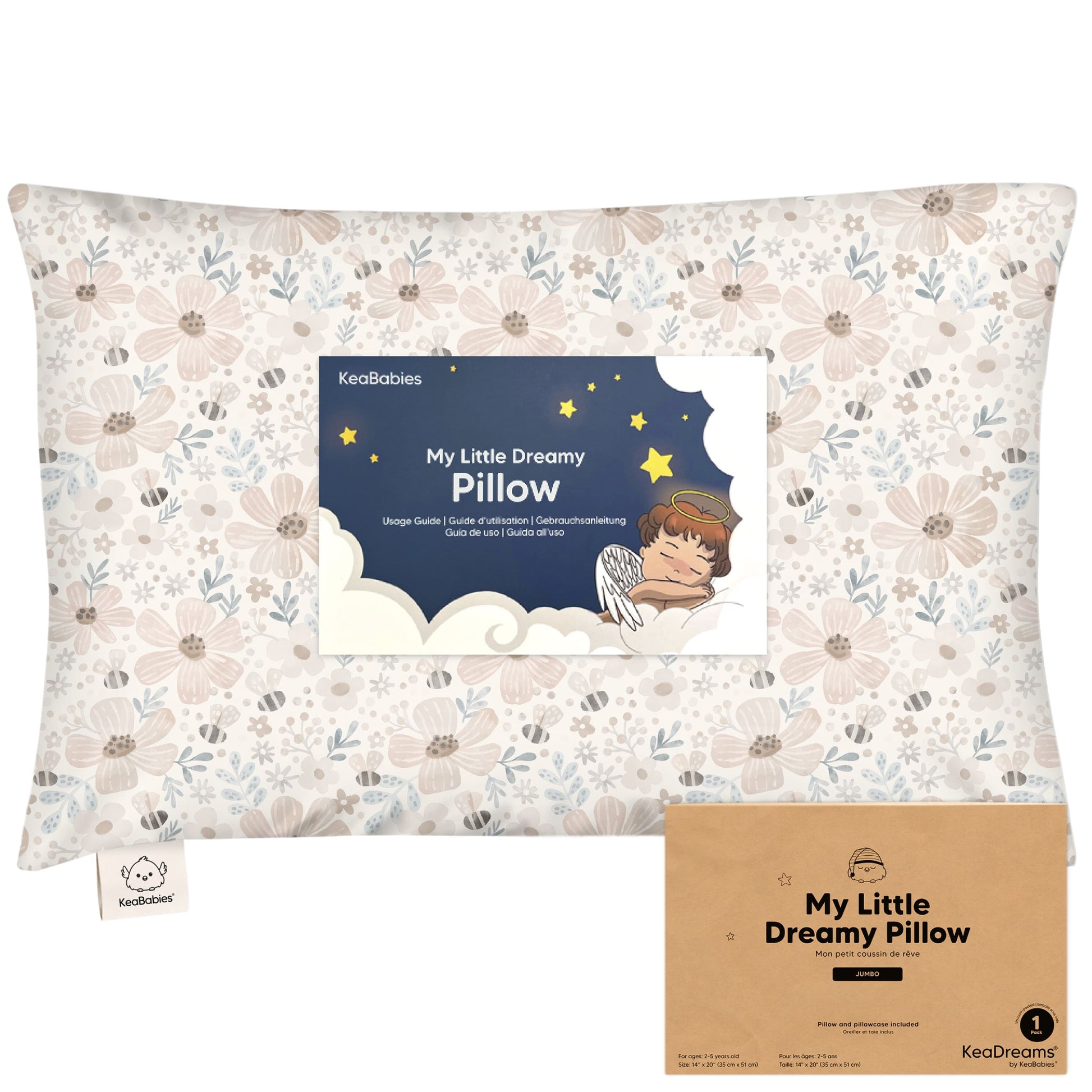 Jumbo Toddler Pillow with Pillowcase 27634411503802