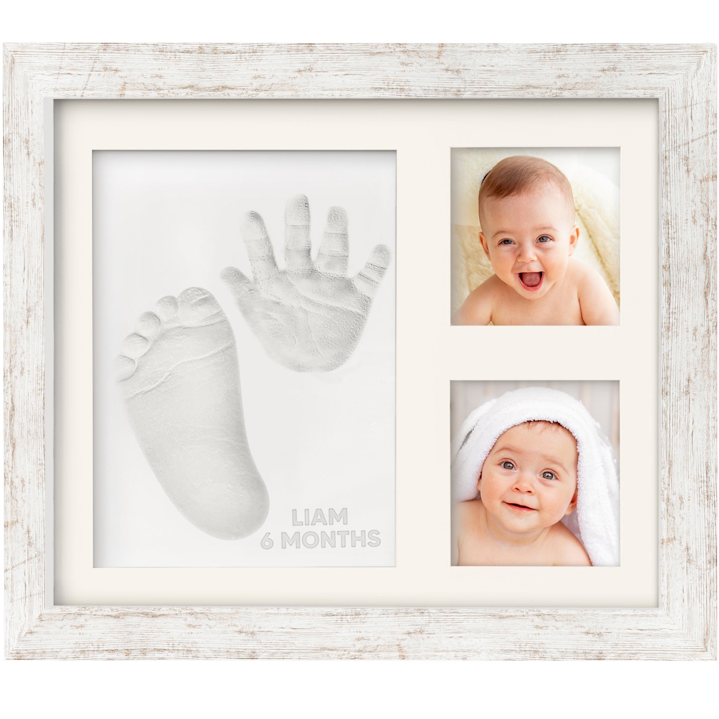 Baby Handprint & Footprint Keepsake Solo Frame 27073951432890