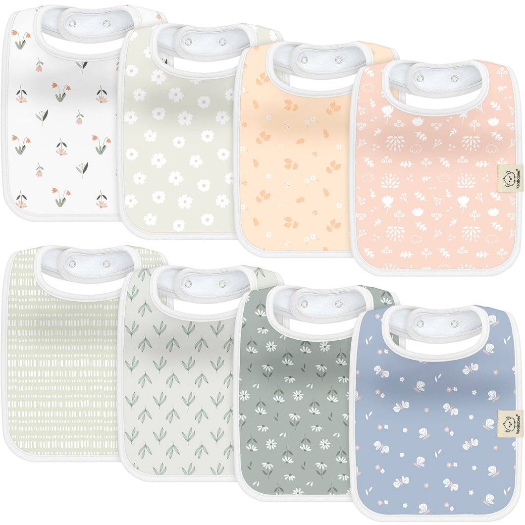 8-Pack Coast Drool Bibs (Fleur)