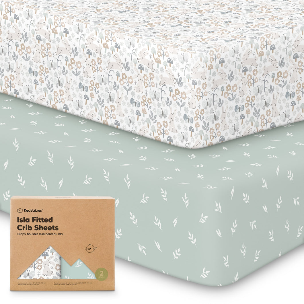 Isla Fitted Crib Sheets (Prairie)