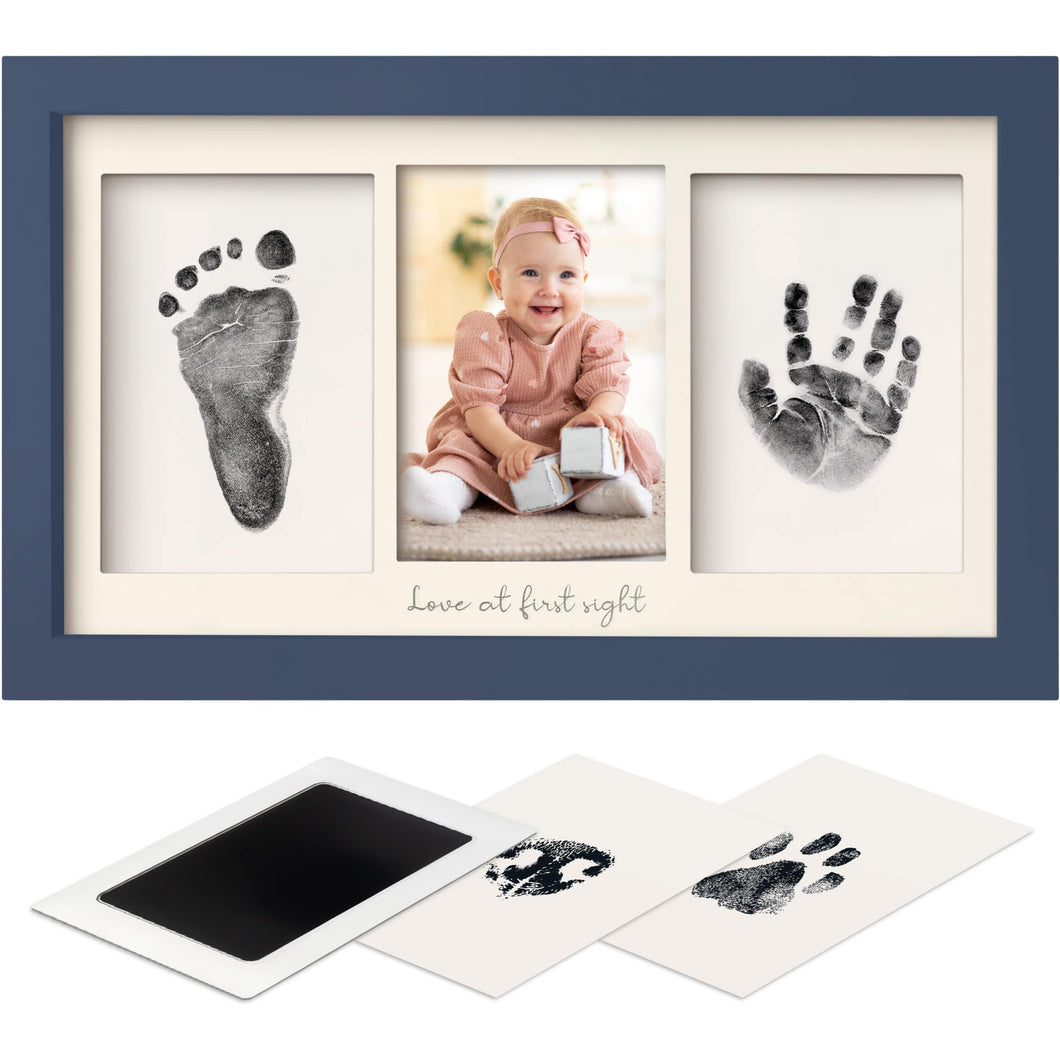 Duo Clean Touch Inkless Hand & Footprint Frame Kit (Midnight Blue)