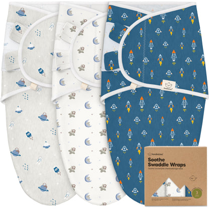 3-Pack Soothe Swaddle Wraps 27620936745146