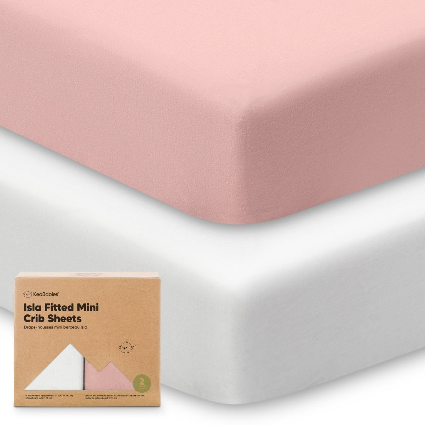 Isla Fitted Mini Crib Sheets 27807118459066