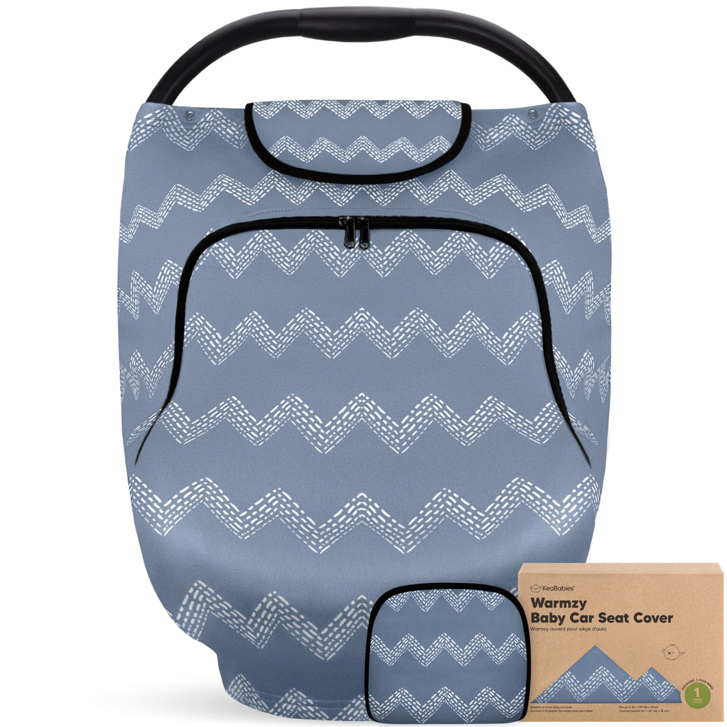 Warmzy Baby Car Seat Cover (Indigo)