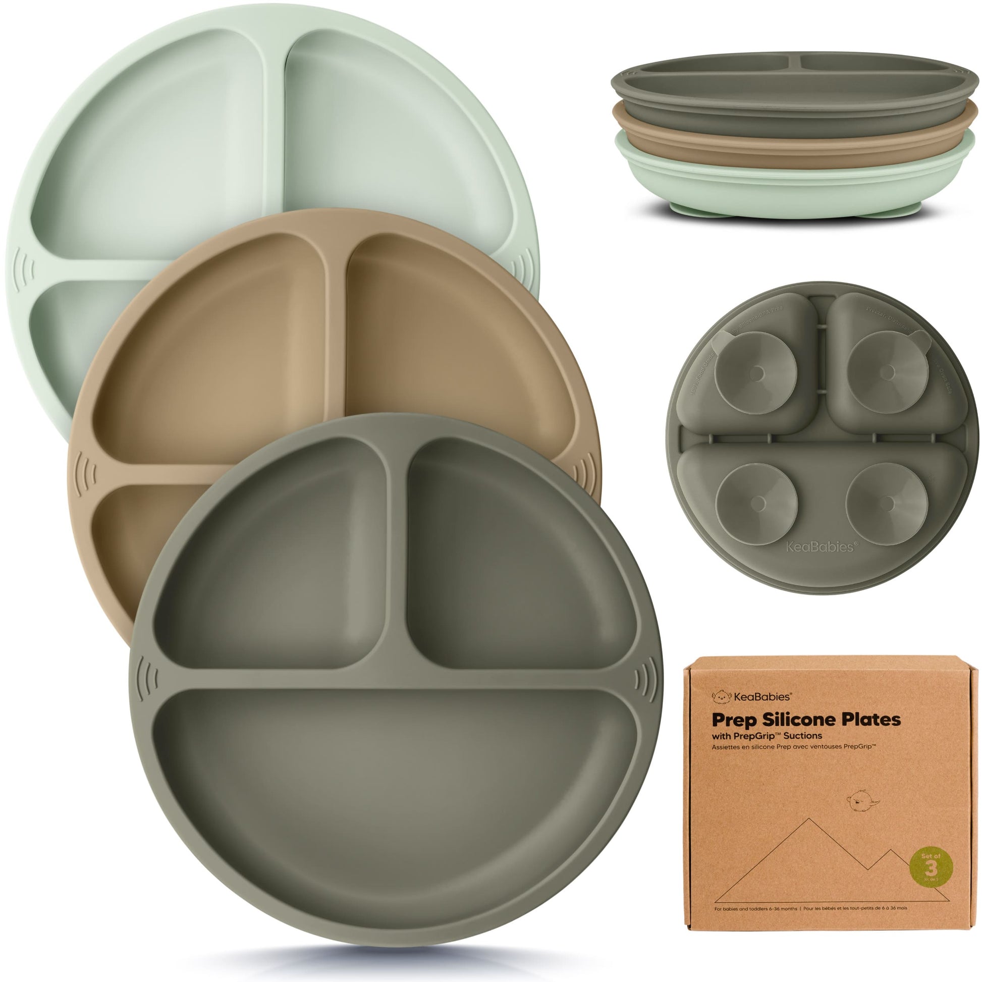 3-Pack Prep Silicone Suction Plates 28066398699706