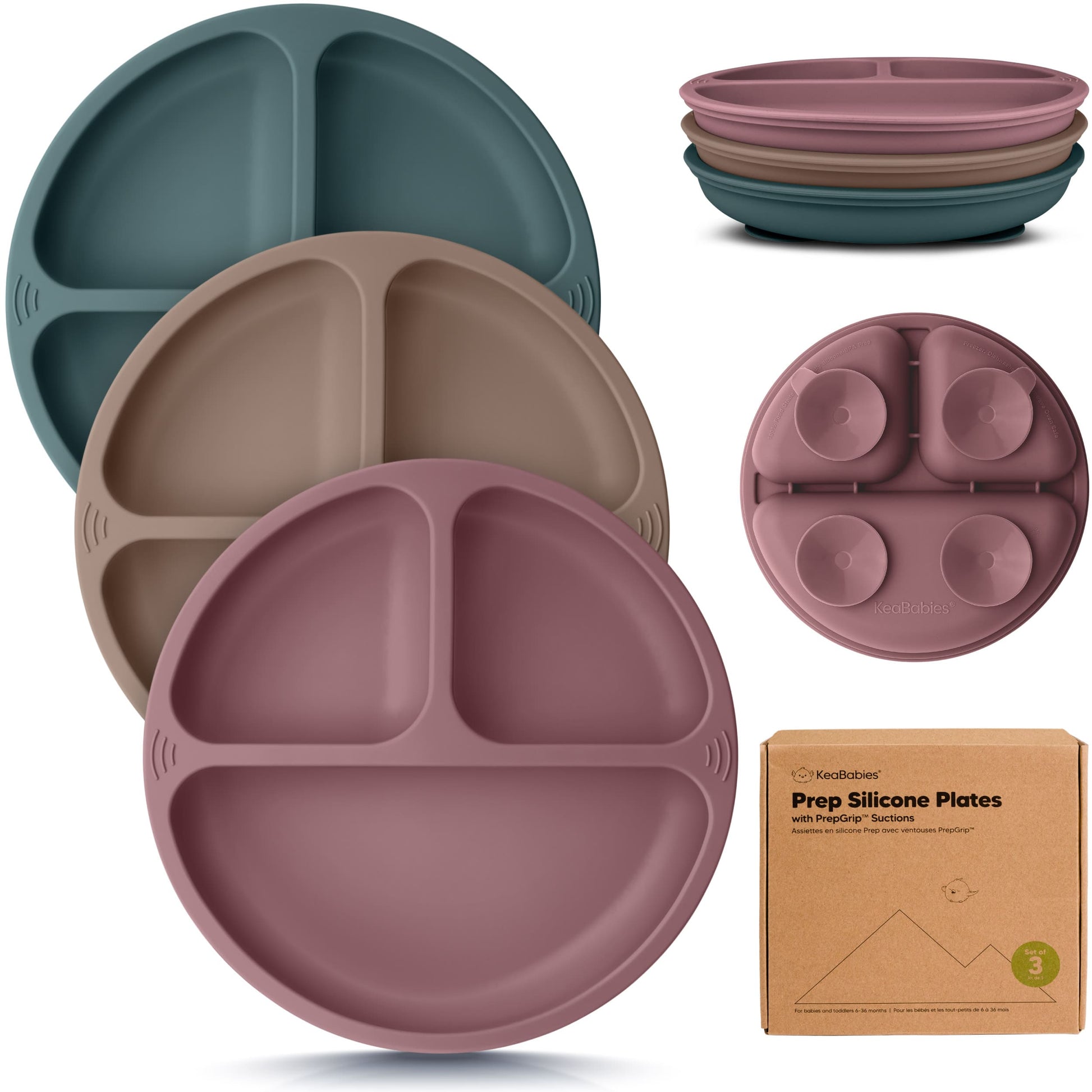 3-Pack Prep Silicone Suction Plates 28066398535866