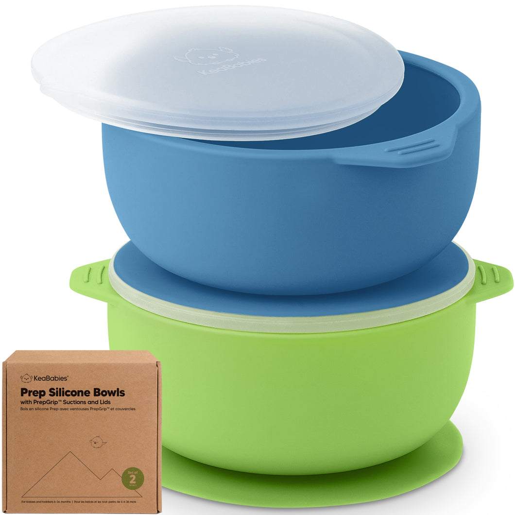 2-Pack Prep Silicone Suction Bowls (Kea)