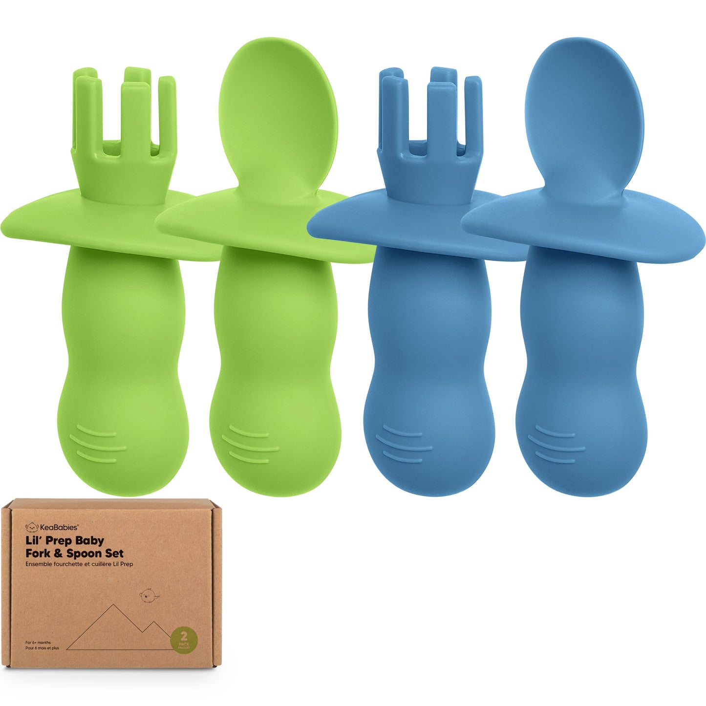 2-Sets Lil’ Prep Baby Fork & Spoon 27815855423674