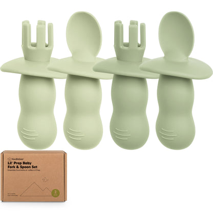 2-Sets Lil’ Prep Baby Fork & Spoon 27816227700922