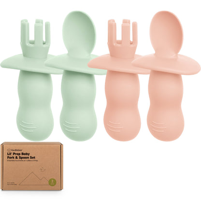 2-Sets Lil’ Prep Baby Fork & Spoon 27815783694522