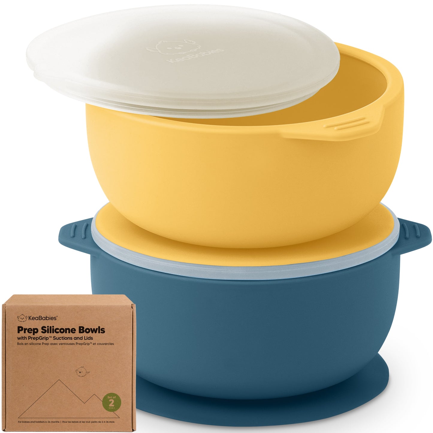 2-Pack Prep Silicone Suction Bowls 27817850962106