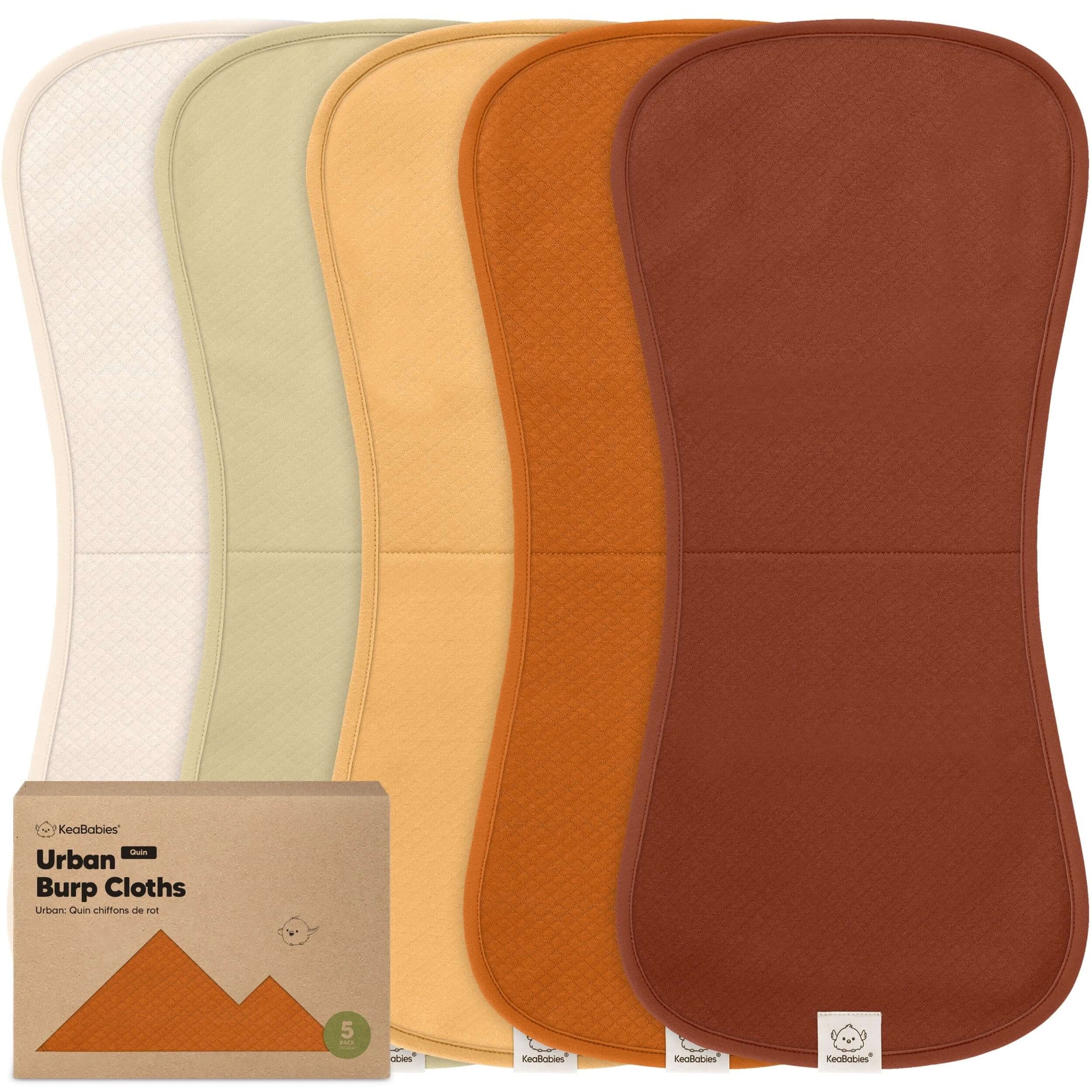 5-Pack Urban Quin Burp Cloths 27922497700026