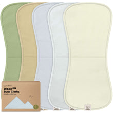 Load image into Gallery viewer, 5-Pack Urban Quin Burp Cloths
