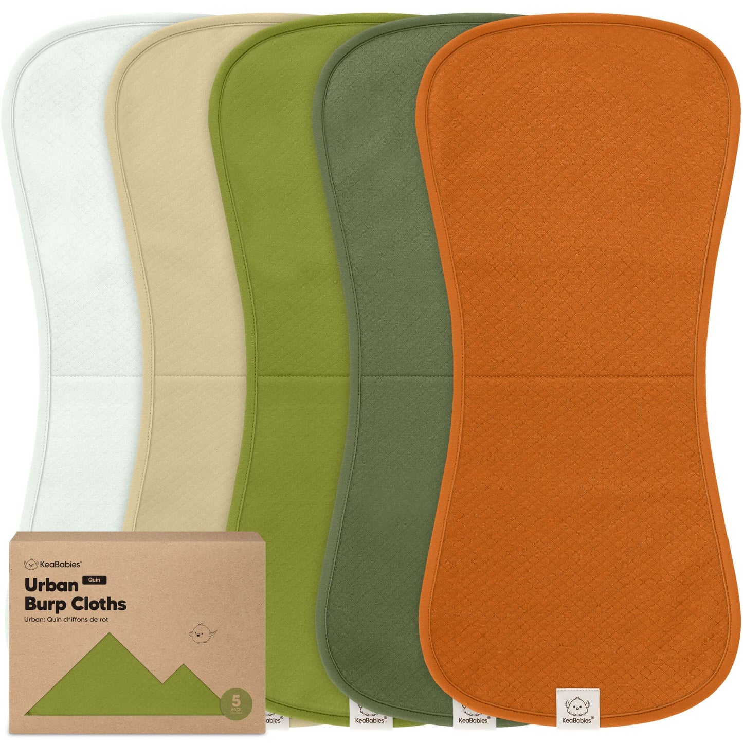 5-Pack Urban Quin Burp Cloths 27923435323578