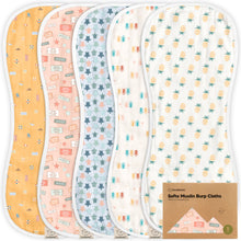 Load image into Gallery viewer, Softe Muslin Baby Burp Cloth
