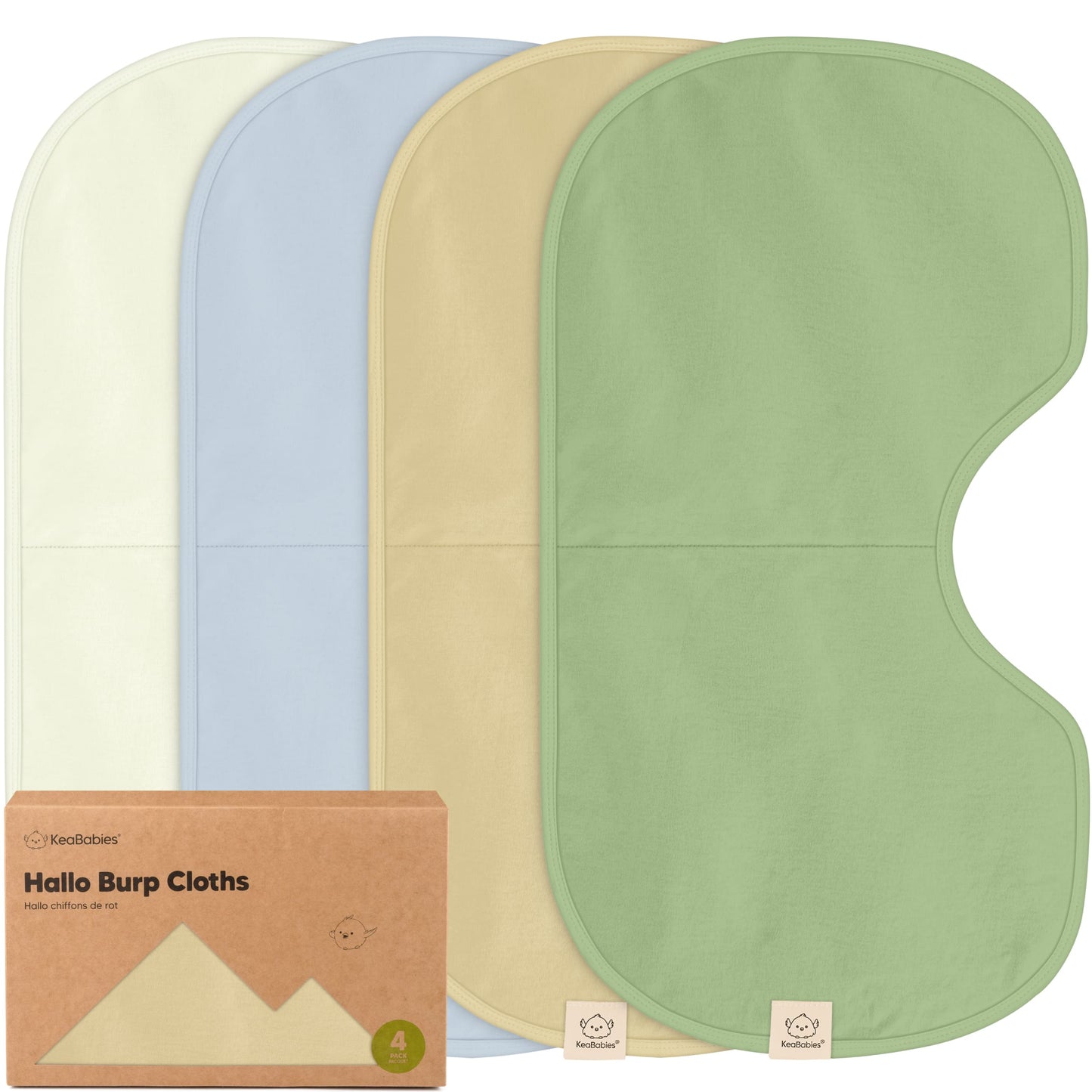 4-Pack Hallo Burp Cloths 28042155917498
