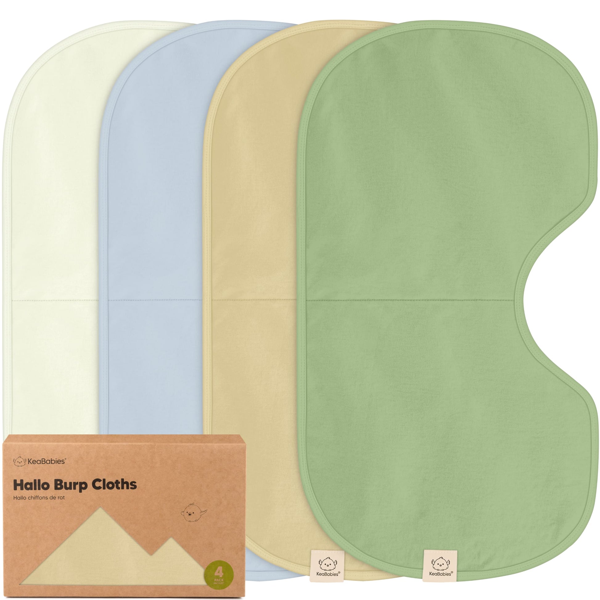 4-Pack Hallo Burp Cloths 28042155917498