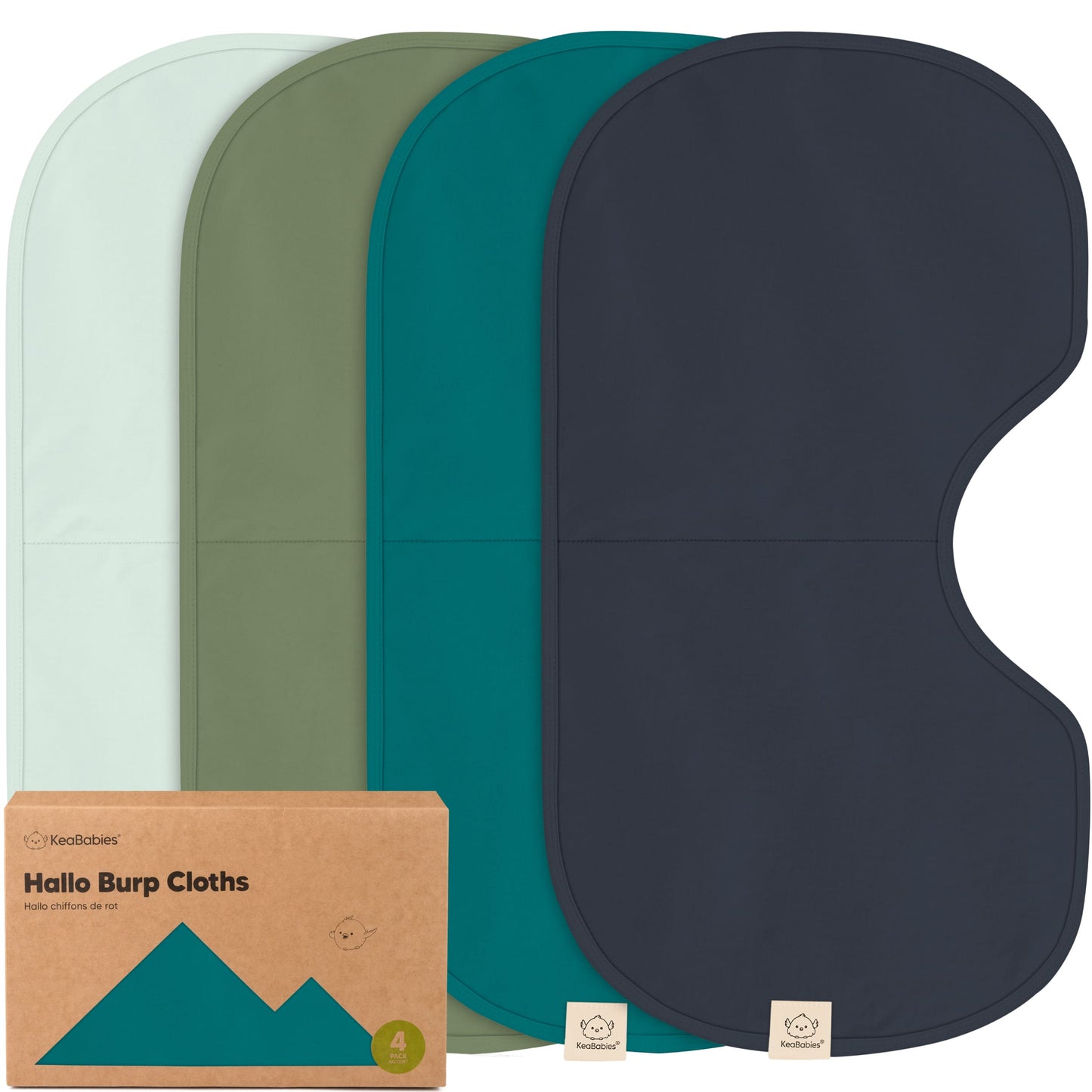 4-Pack Hallo Burp Cloths 28042164797626
