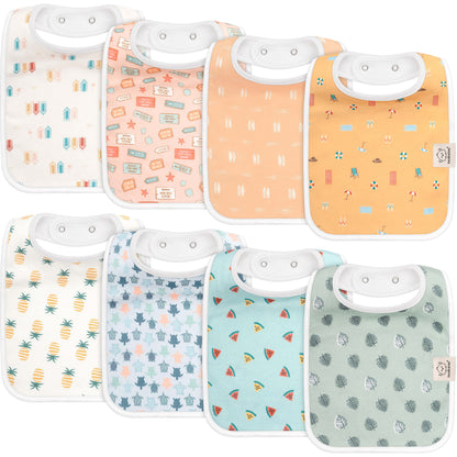 8-Pack Coast Drool Bibs 27929791889594