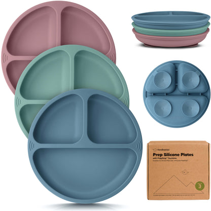 3-Pack Prep Silicone Suction Plates 27979343921338