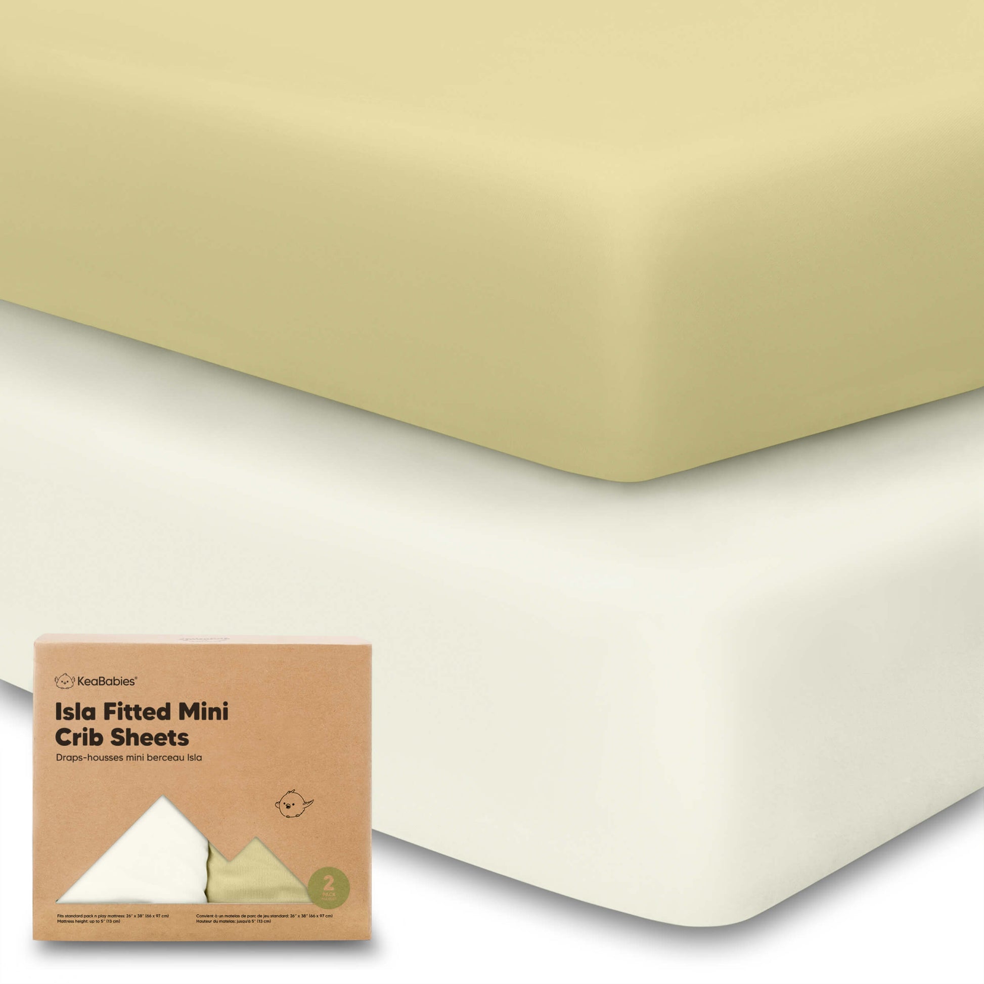 Isla Fitted Mini Crib Sheets 27929473581242