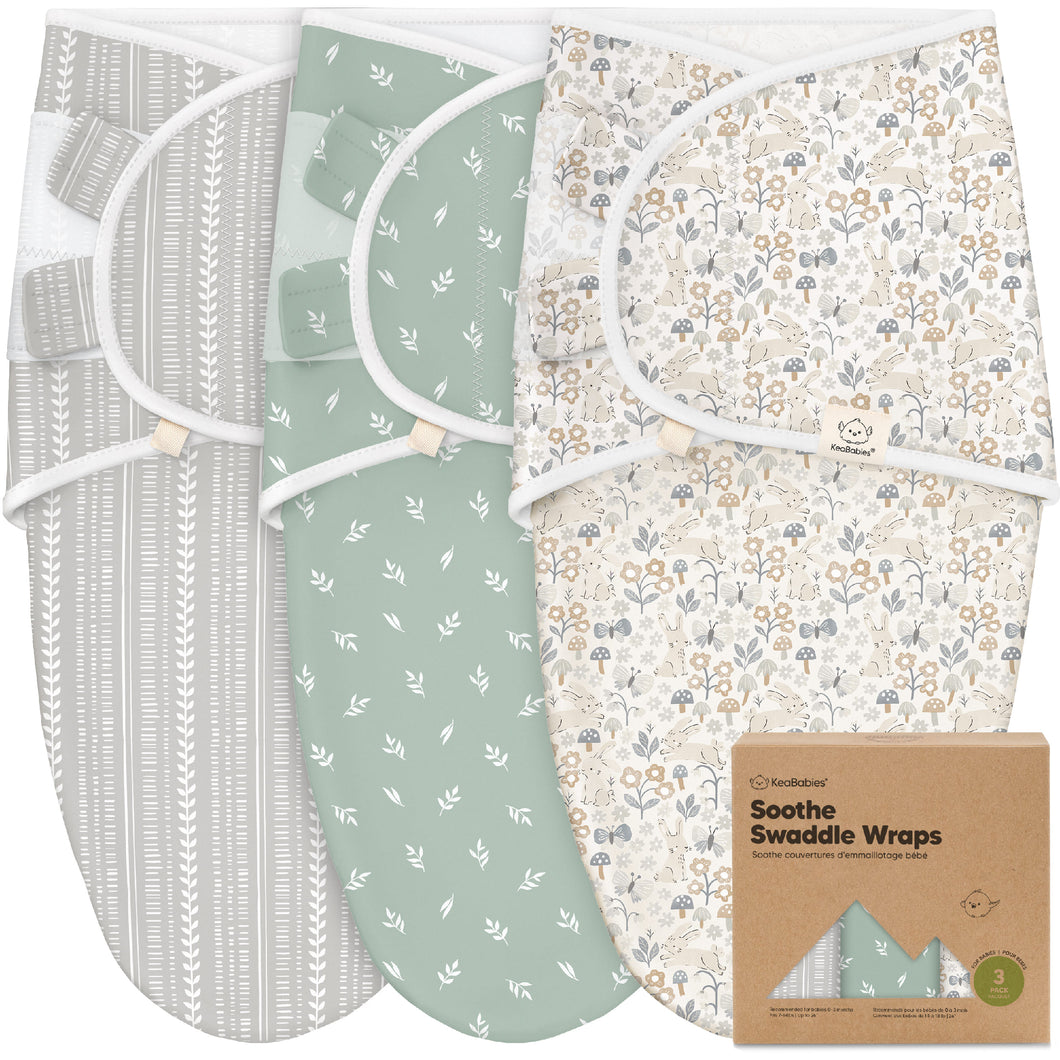 3-Pack Soothe Swaddle Wraps (Prairie)