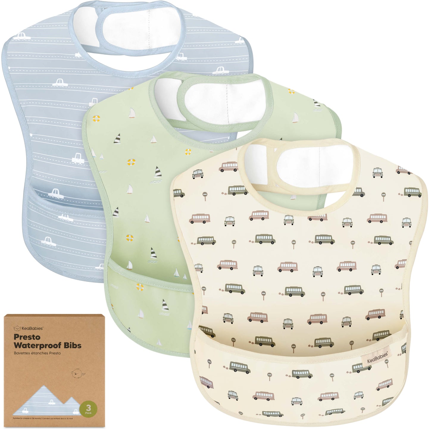 3-Pack Presto Waterproof Bibs 28088738873530