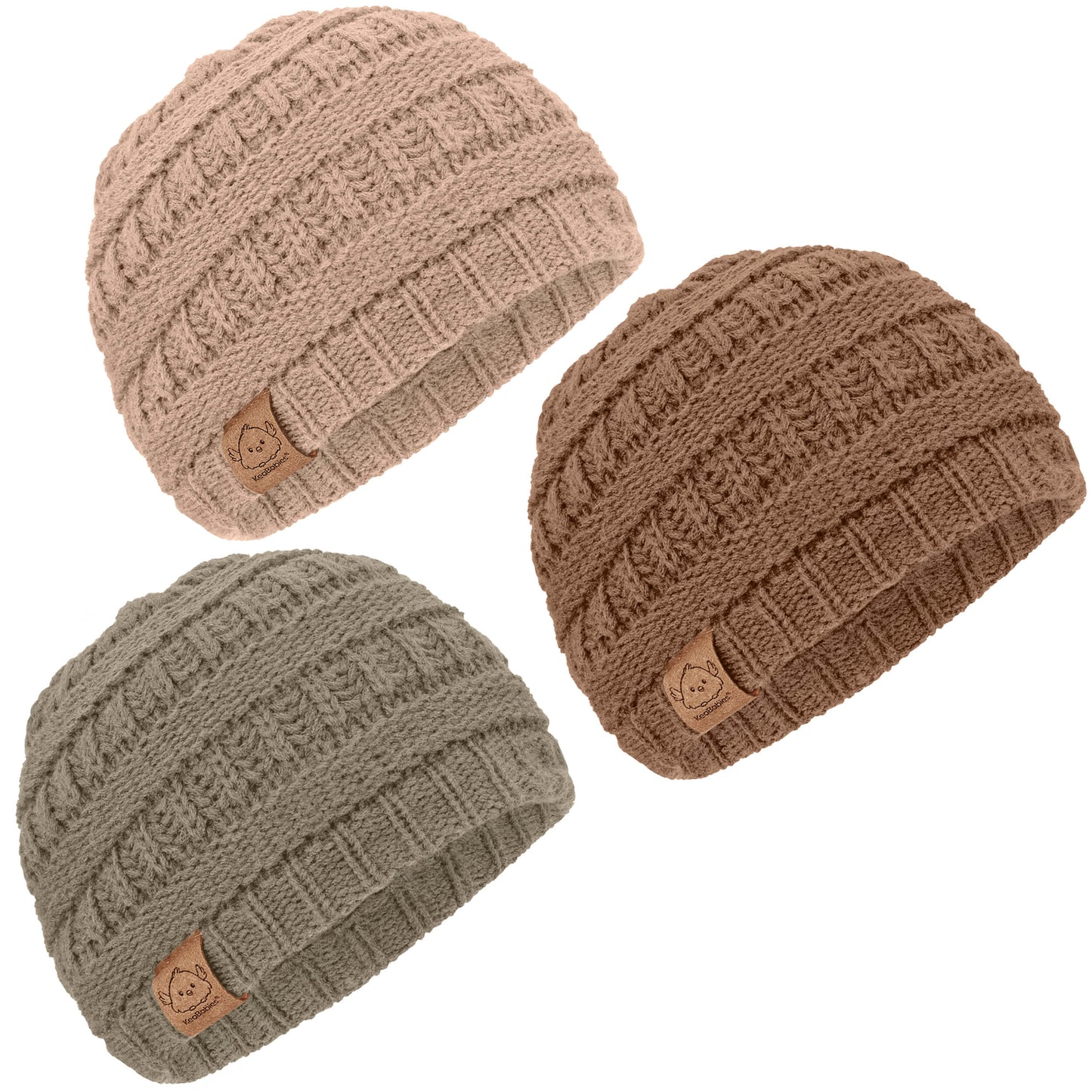 3-Pack Warmzy Baby Beanies 28110843740346