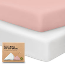 Load image into Gallery viewer, Soothe Fitted Mini Crib Sheet
