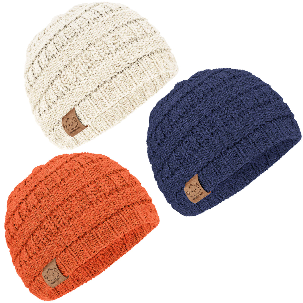 3-Pack Warmzy Baby Beanies (Ember, M)