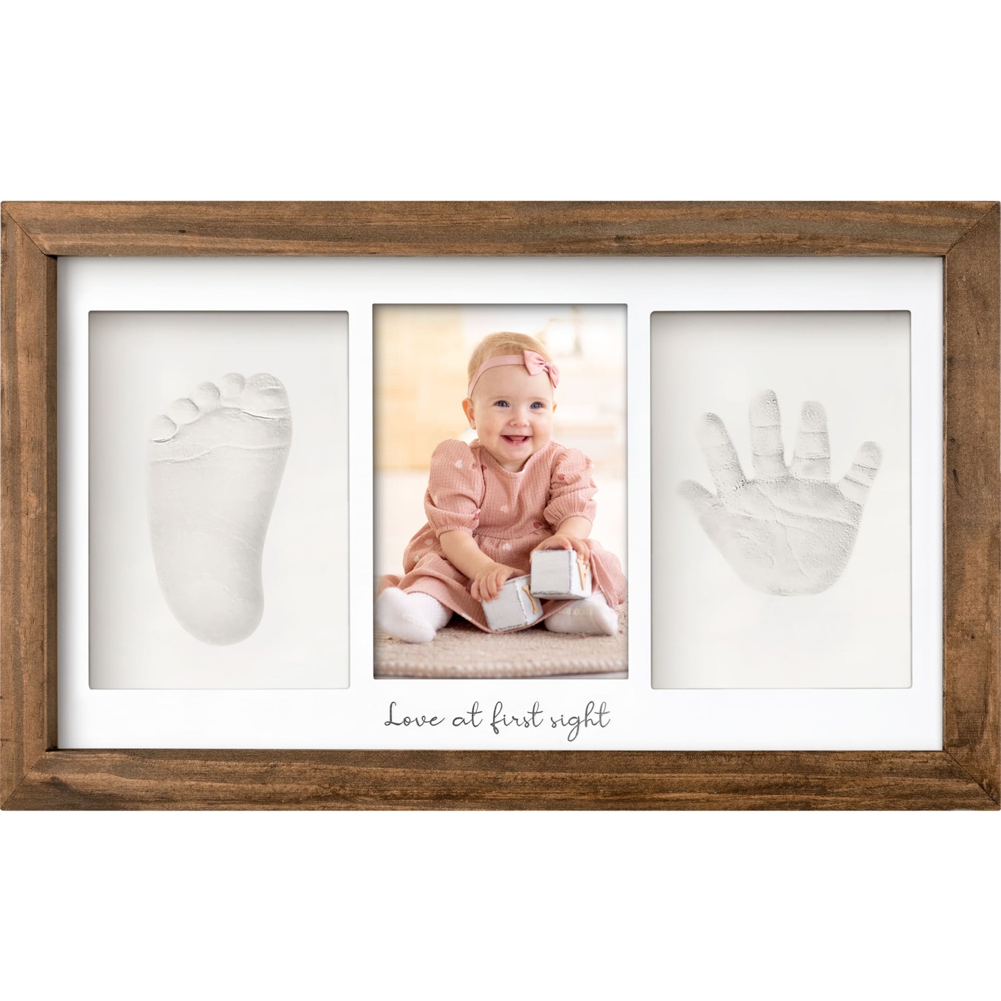 Baby Handprint & Footprint Keepsake Duo Frame 28237678313658