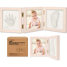 Load image into Gallery viewer, Fond Hand &amp; Footprint Keepsake Frame
