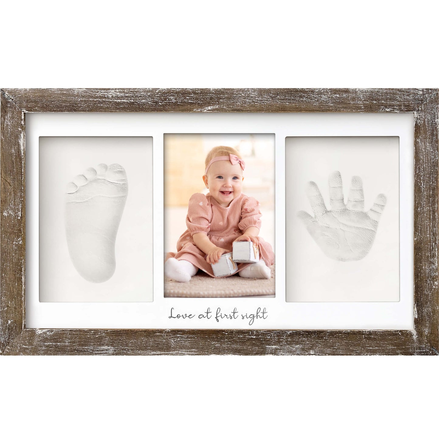 Baby Handprint & Footprint Keepsake Duo Frame 28237663895738