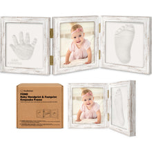 Load image into Gallery viewer, Fond Hand &amp; Footprint Keepsake Frame
