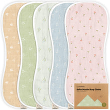 Load image into Gallery viewer, Softe Muslin Baby Burp Cloth
