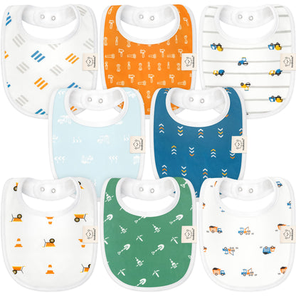 8-Pack Urban Drool Bibs 28259552821434