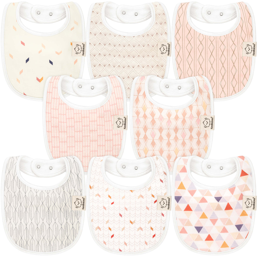 8-Pack Urban Drool Bibs (Prism)