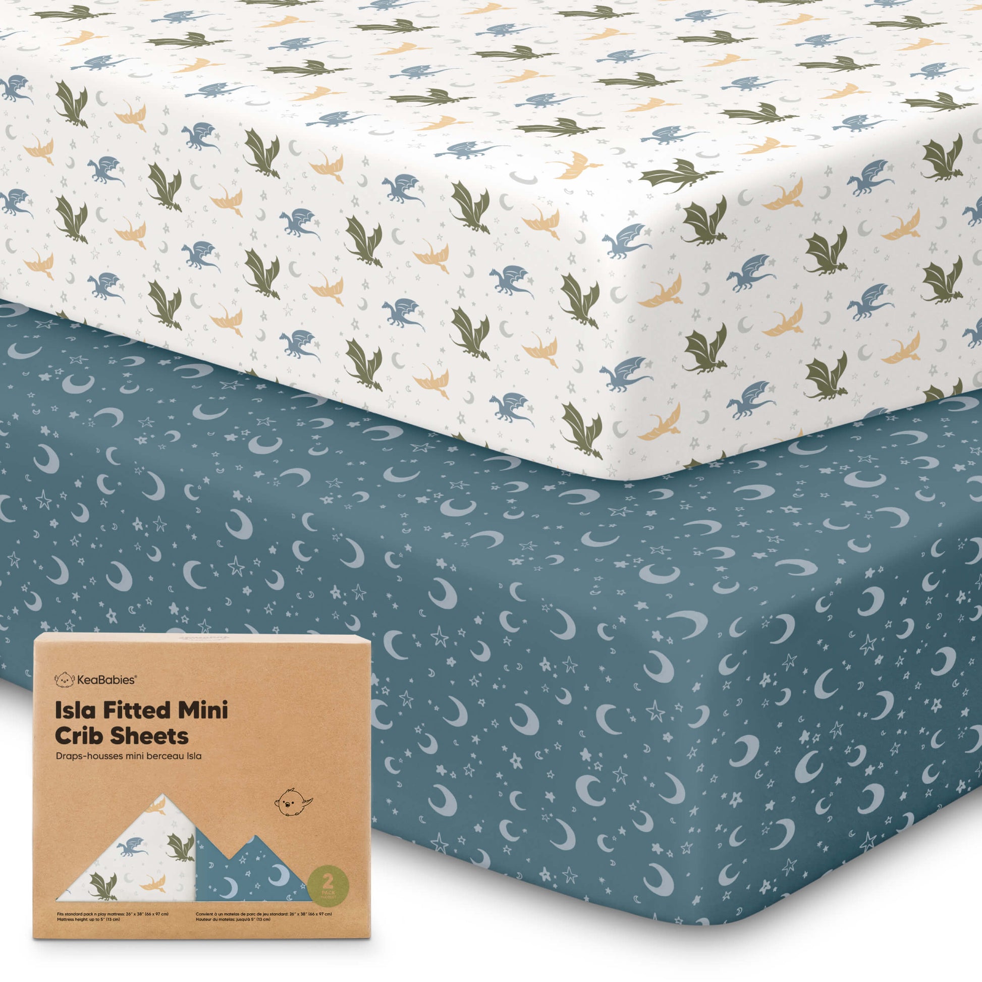 Isla Fitted Mini Crib Sheets 28397317062842