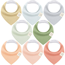 Load image into Gallery viewer, 8-Pack Quin Bandana Bibs (Dew)

